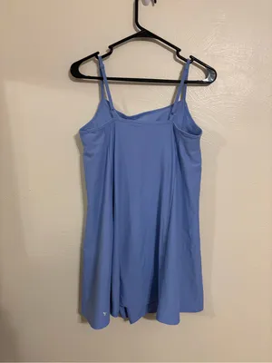 Old Navy Active PowerSoft Cami Dress Women’s L Blue Built In Bra thumbnail 9