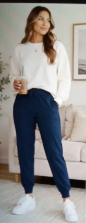 Lululemon On The Fly Womens Jogger Travel Woven Luxtreme Navy Performance 12 thumbnail 1