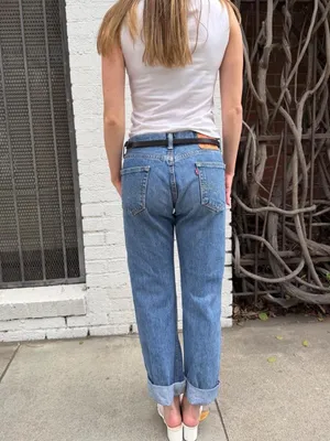 Levi's low rise 505 blue jeans -fits like a 28 #denim #y2k #basics thumbnail 3