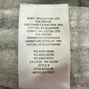 Aritzia TNA Cozy Gray Fleece Elastic Waist Pull On Crop Jogger Sweat Pants Sz M thumbnail 5