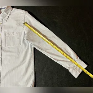 Brandy Melville Shirt Women’s One Size Striped Button Up Top Light Blue thumbnail 5