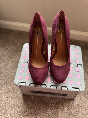 XIO Burgundy Heel Size 7.5 Purple thumbnail 5