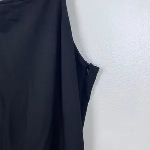 Leith Black Sleeveless Jumpsuit Square‎ Neck Wide Leg Spaghetti Straps Medium thumbnail 4