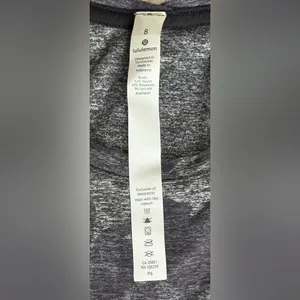 Lululemon On Repeat Runderful Gray Camo Long Sleeve Top‎ Size 8 EUC thumbnail 7