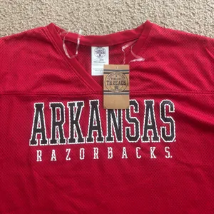 Rivalry Threads Arkansas Razorbacks Red jersey Shirt, size Large, NEW with TAGS thumbnail 2