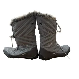 Columbia Women's Waterproof Winter Snow Boots‎ Faux Fur Lined Gray Size 10 thumbnail 10