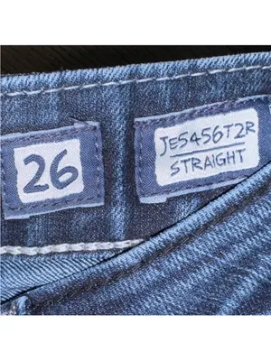 Miss Me Dark Blue Straight Leg Jeans with Sequin Pocket denim thumbnail 7