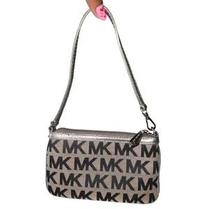 Michael Kors Monogram Wristlet in Black and Silver thumbnail 2