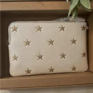 Authentic COACH Leather glitter stars wristlet and 2 charms set in box 🎁 thumbnail 6