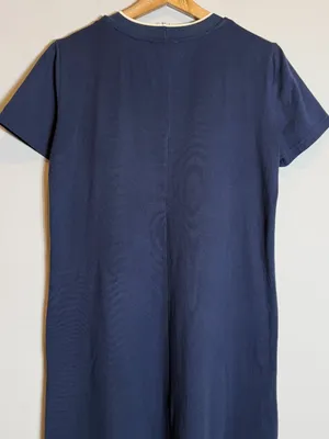 Tuckernuck Colbie Maxi Dress Women's XS Navy Blue Preppy Minimalist Casual Chic thumbnail 12