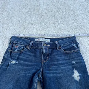 Y2K VTG Hollister Womens LR Jeans Straight Leg Sz 3 Cotton Streetwear Grunge Emo thumbnail 4