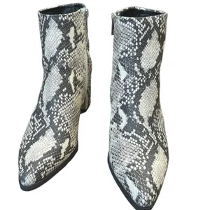 Madden Girl Dafnii Snake Print Ankle Boots 7.5M Pointed Toe Block Heel Side Zip thumbnail 15