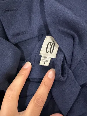 Cute Navy Cocktail Dress Blue Size 4 thumbnail 3