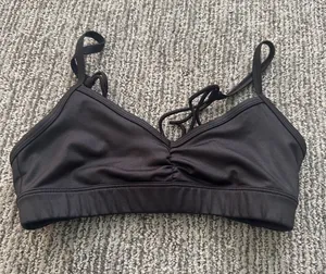 ALO Yoga Black Wireless Thin-Strap Bralette thumbnail 1