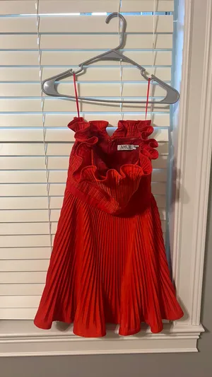 AMUR red mini dress thumbnail 3