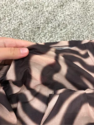 H&M Divided Brown and Pink Zebra-Print Pull-On Pants thumbnail 6