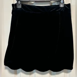 Altar’d State Black Crushed Velvet Skirt size Medium thumbnail 2