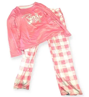 SHEIN baby gingham pajama set thumbnail 5