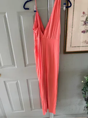 NBD Coral V-Neck Midi Dress thumbnail 5