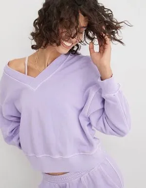 Aerie Purple V Neck Hoodie thumbnail 2