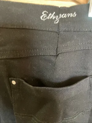 Ethyl Classic Black Studded Pocket Jeans 6 thumbnail 13