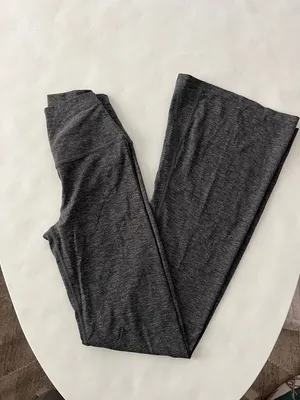 SPLITS59 Raquel Airweight High Rise Flare Leggings in Heather Gray 32" S $138 thumbnail 3