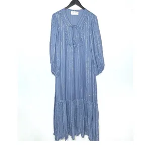 Sundress X Revolve Maria Maxi Dress in Roma Powder‎ Blue XS/S thumbnail 3