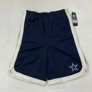 National Football League Dallas Cowboys Football Navy Blue & White Athletic Basketball Shorts size S/M thumbnail 1