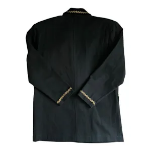 Vintage 90s Contempo Casuals Gold Trim Blazer Oversized Small thumbnail 6