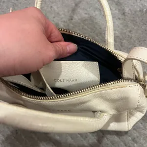 Cole Haan Off-White Leather mini Satchel thumbnail 5