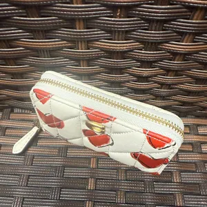 coach Essential Small Zip Around Card Case With Quilting And Heart Print cbr71 thumbnail 3