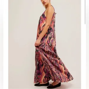 Free People Everything and More maxi slip Dress‎ Sz M thumbnail 3
