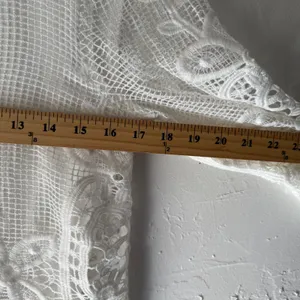 Muse‎ White Lace Overlay Romper Size 2 Kentucky Derby Boho Cottagecore thumbnail 8
