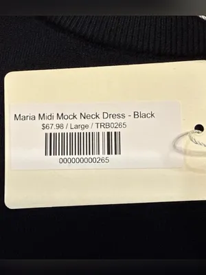 Entro Maria Midi Mock Neck Midi Dress Large thumbnail 4