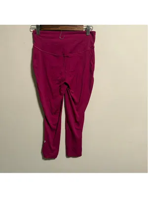 Lululemon Base Pace High-Rise Crop 23" Magenta Purple- Size 8 thumbnail 2
