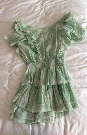 Love Shack Fancy Mini Dress green thumbnail 1
