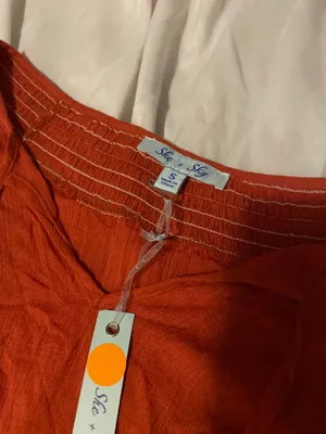 She & Sky BNWT rust quarter sleeve dress thumbnail 9