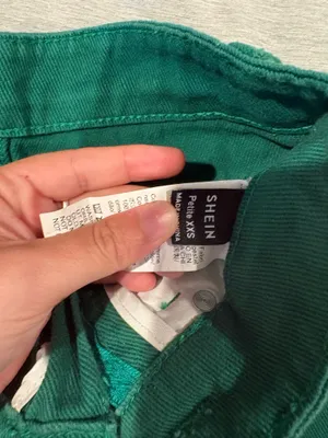 Shein green denim skirt thumbnail 3