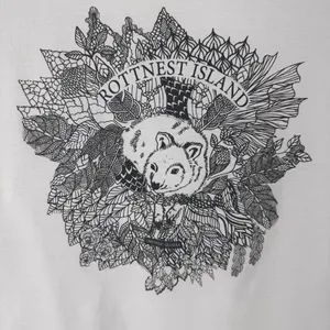 Earth Positive Rottnest Island Friendly Quokka White Women's Sz M Organic Cotton thumbnail 3