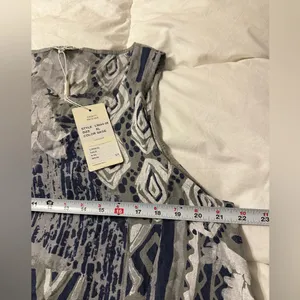 Sorella Geometric Linen Maxi Cocoon Dress - NWT - Size XL thumbnail 13