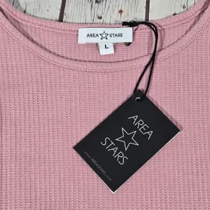 AREA STARS Mauve Waffle Knit Cropped Tank‎ Top Sleeveless Size L thumbnail 3