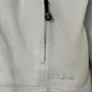 L.L. Bean Women’s Full-Zip Fleece Sweater Size L Light Blue Soft Polar Warm thumbnail 6