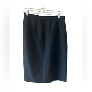 Michael Kors Womens Pencil Skirt Black Back Vent Solid Stretch 6 thumbnail 2