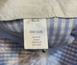 BP GINGHAM BOW CAP IN Baby BlueWHITE NWT NORDSTROM One Size thumbnail 4