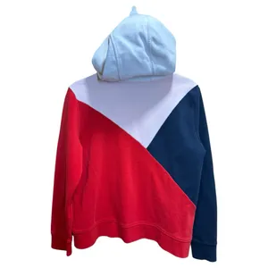 Nautica Colorblock Hoodie Women’s Medium Red Navy White Pullover 2019 thumbnail 8