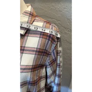 Jach's Girlfriend Tartan Plaid Flannel Shirt Women Med Button Up Outdoors Casual thumbnail 8