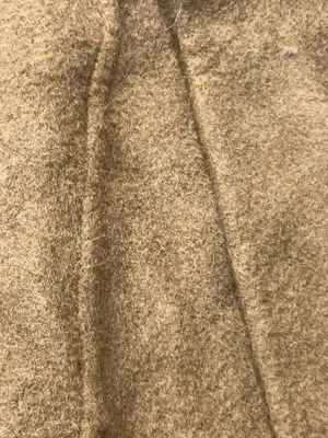 Source Unknown Women’s Brown Wool-Feel Belted Maxi Coat Faux Fur Cuffs Size L thumbnail 3