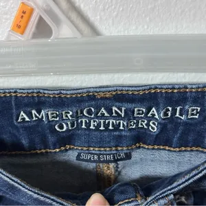 American Eagle Women Denim Super Stretch Hi-Rise Shortie‎ Shorts size 4 thumbnail 3