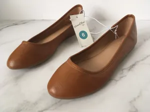 Ballet Flats, Size 6 Brown thumbnail 2
