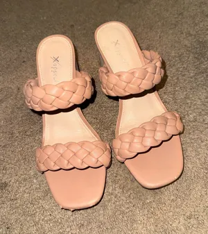 tan chunky heels Pink Size 6.5 thumbnail 1